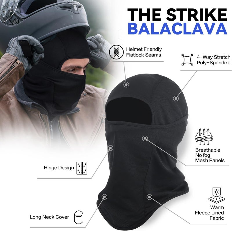 Sclzoed 3 Pieces Balaclava Ski Mask -Winter Full Face Mask for Men Women Windproof Weather Outdoors Cover for Men Women Boys Girls - Image 4
